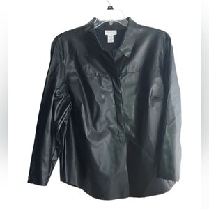 Avenue light Faux leather jacket